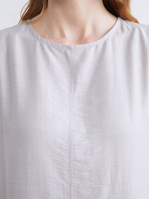 Bisiklet Yaka Modal Kar???ml? A Kesim Elbise