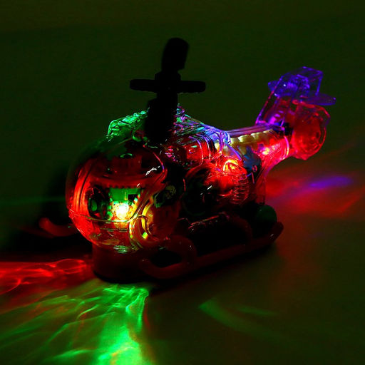 Вертолет Шестерёнки, свет и звук, работает от батареек - Simaland фото 8