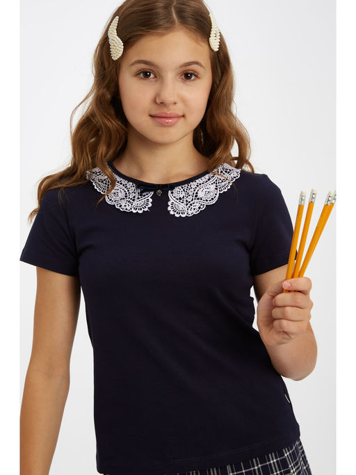 Блузка темно-синий 181230510б