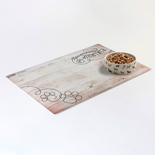 Цена за 2 шт. Коврик под миску нескользящий «Приятного аппетита», 43×28 см