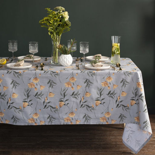 Скатерть Этель Yellow poppies 149?250 см, 100% хлопок, репс 210 г/м?
