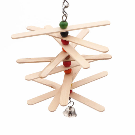 Игрушка для птицВертушка с колокольчиком 25 х 11 см - Пижон фото 4