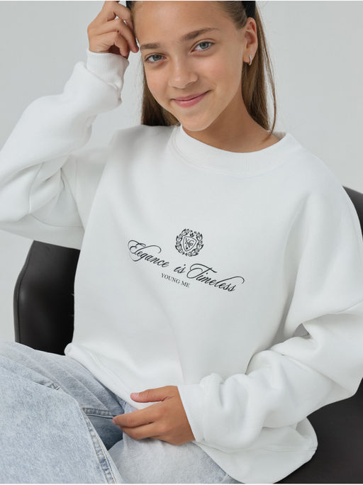 Свитшот Начес Элегант Какао Девочка - София фото 18