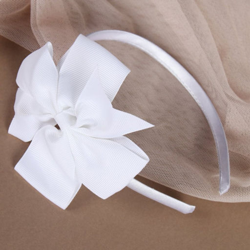 Ободок бант белый / YAL-6 /уп 50/ - Галеонтрейд фото 2