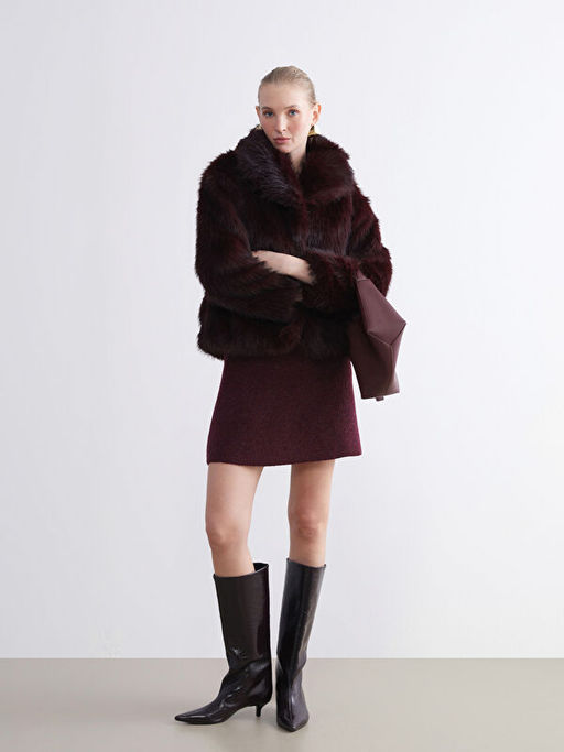 Ceket Yaka Kad?n K?rk Mont