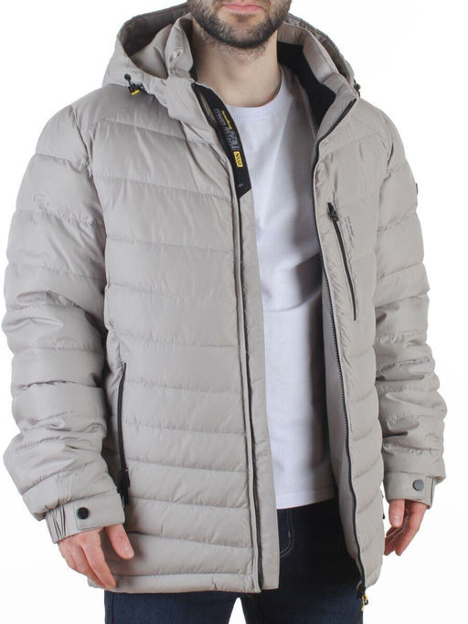 D6373 GRAY Куртка мужская зимняя (200 гр. холлофайбер)