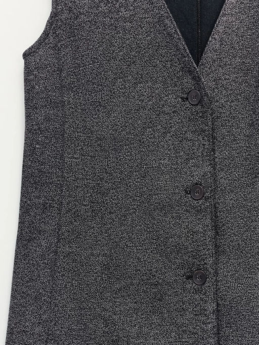 Удлиненный жилет с V-образным вырезом