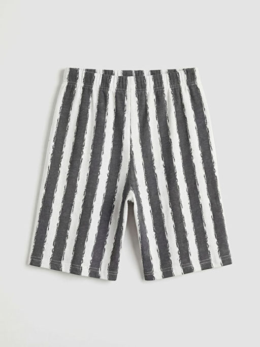 Bisiklet Yaka Erkek ?ocuk ?ortlu Pijama Tak?m?