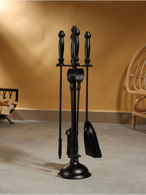 Каминный набор Очаг сталь, 4 предмета, 13х13х61 см - Simaland фото 3