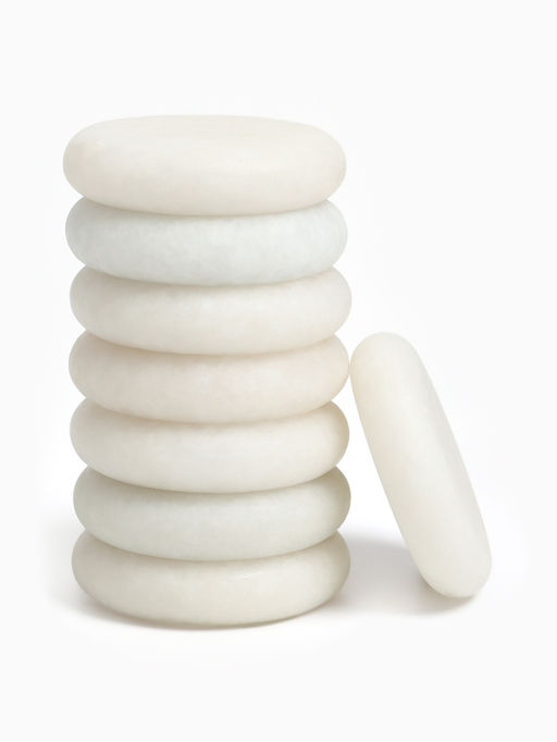 Камни для СПА 8×8 белый мрамор, 8 шт.