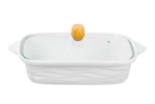 Блюдо для запекания Elan Gallery Айсберг волны 30×18×13 см 1.1 л с крышкой  фото 23