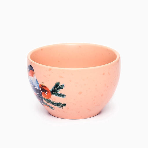 Кружка керамическая, новогодняя «Снегири», 220 мл