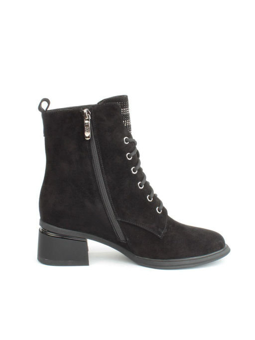 04-M3-H238 BLACK Ботинки зимние женские (натуральная замша, натуральный мех) - Фабричный китай фото 11