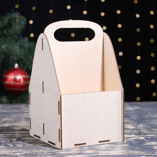 Ящик для пива Дарим Красиво «С Новым Годом!», 15×15×25 см, дерево