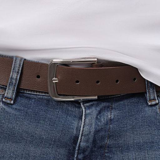 Пряжка для ремня, 6×5 см, 40 мм, цвет серебряный