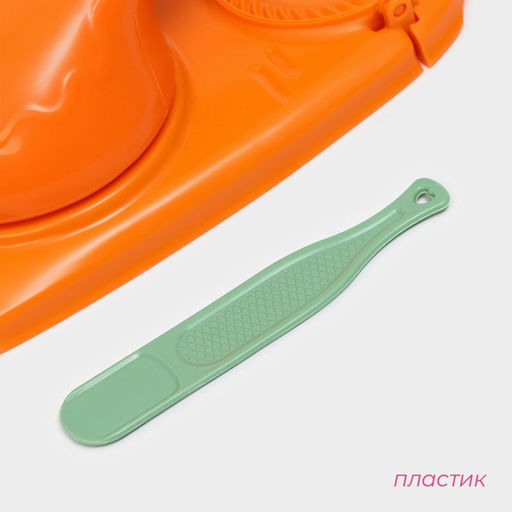 Форма для лепки вареников Доляна, 23×12×8 см, оранжевая