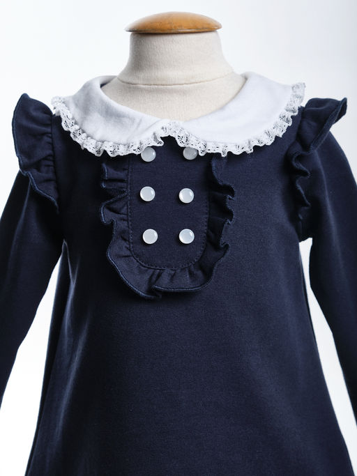 Платье с воротником UD 1136 т.синий - Mini maxi фото 4