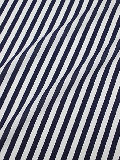 Штапель Чернильная полоска (10мм) на белом, ш.1.45м, вискоза-100%, 90гр/м.кв