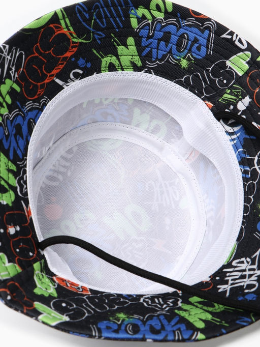 Панама детская KAFTAN «Граффити», чёрная, размер 54