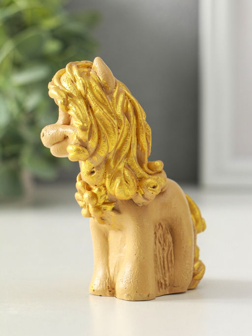 Фигура "Лошадь стоящая" 10х8х4 см, бежевый