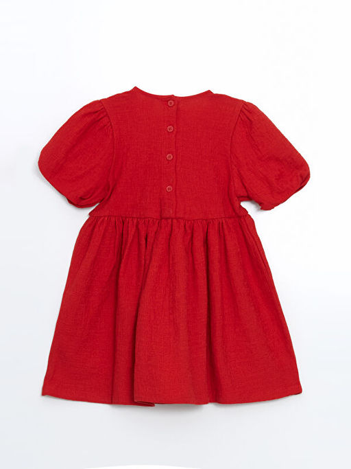 Bisiklet Yaka K?sa Kollu Basic K?z Bebek Elbise - Waikiki фото 2