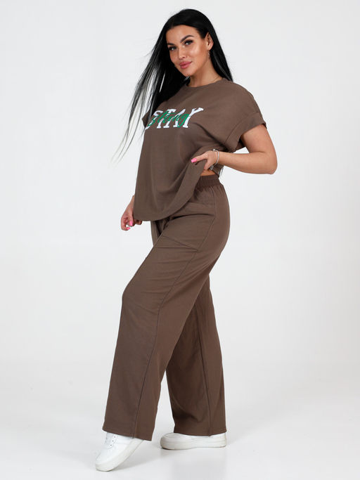 СК-2312 ЖЕНСКИЙ СПОРТИВНЫЙ КОСТЮМ (Кофе) - А-дина фото 5