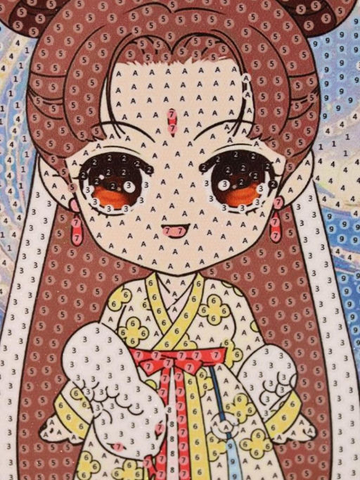 Алмазная мозаика на подрамнике Draw Me! Beautiful girl, (20*20 см)