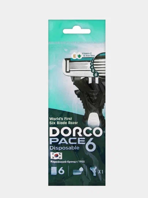 DORCO Станок для бритья одноразовый Dorco Pace 6 мужской