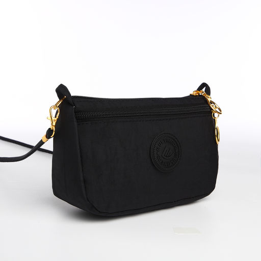 Сумка женская кросс-боди на молнии, цвет чёрный - Simaland фото 6