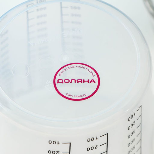 Стакан мерный Доляна, 1.5 л, пластик, прозрачный