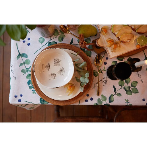 Скатерть Доляна Eucalyptus 220х144 см, 100% хлопок, 164 г/м2  фото 8