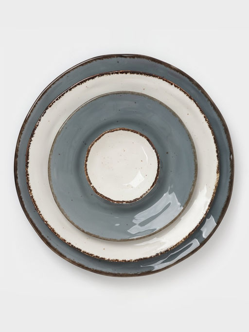 Соусник Magistro Alpine Frost, 65 мл, d=8.9 см, фарфор, белый