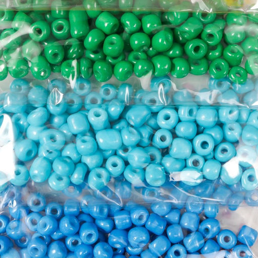 Бисер круглый размер 6/0 «Яркие цвета», 7 цветов × 10 г