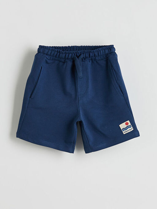 Beli Lastikli Bask?l? Erkek ?ocuk ?ort