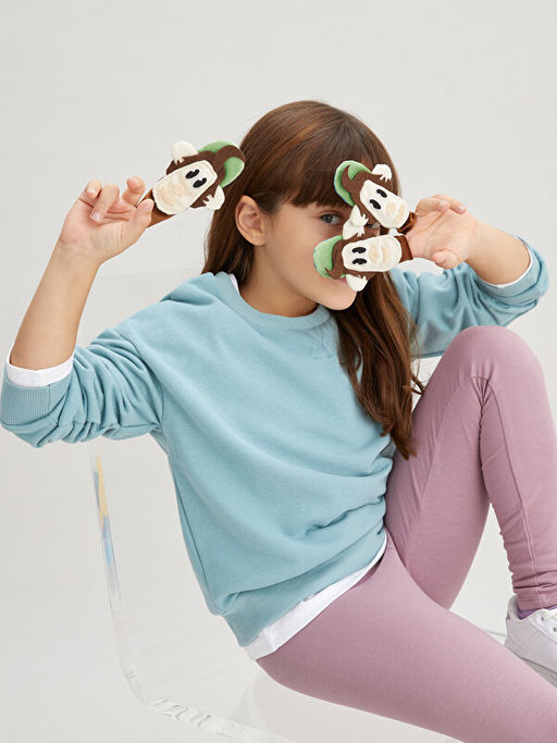 Beli Lastikli Basic K?z ?ocuk Tayt - Waikiki фото 2