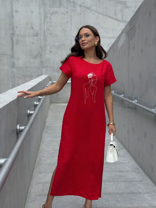 Платье DilanaVIP 2100 красный - Dilana vip фото 12