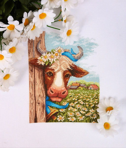 Набор для вышивания PANNA J-7212 В ромашках 15 х 20.5 см