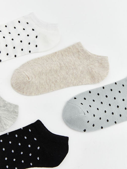 Desenli Kad?n Patik ?orap 5li