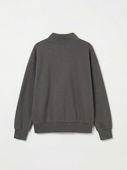 Dik Yaka K?z ?ocuk Sweatshirt