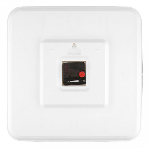 Часы настенные "Зимний ритм" 35х35х5см, мягкий ход, циферблат "Снежинки" белый/перламутровый; цифры арабские, золотой; корпус пластик, золотой/белый; в коробке (Китай)