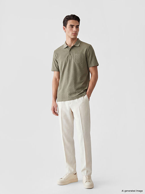 Polo Yaka Dokulu Erkek Ti??rt - Waikiki фото 2