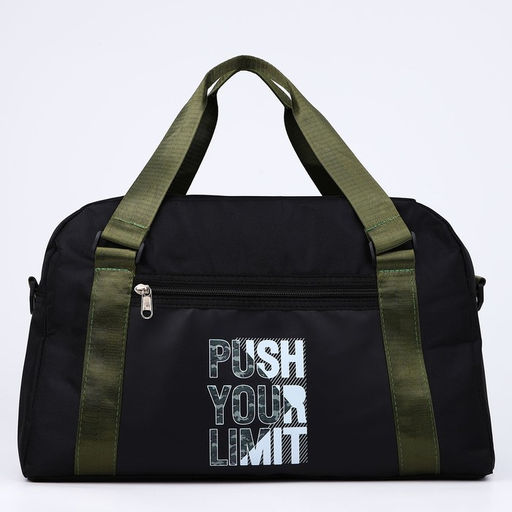 Сумка спорт Push your limit 40х25х18 см, отд на молн, дл ремень, чёрный цвет - Nazamok фото 6