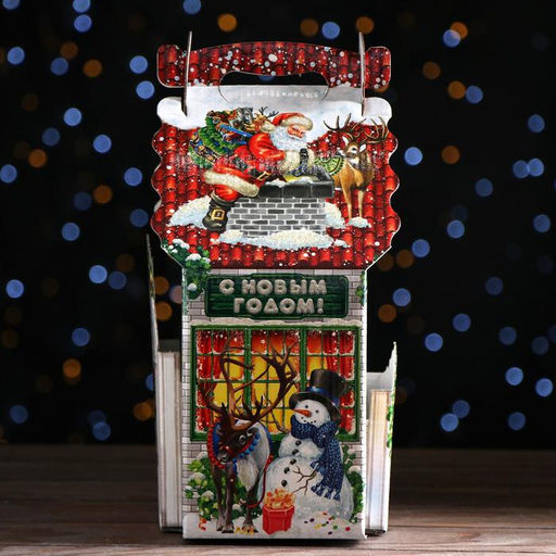 Цена за 5 шт. Подарочная коробка С Сантой, 18,8 х 14,6 х 29,7 см - Simaland фото 4