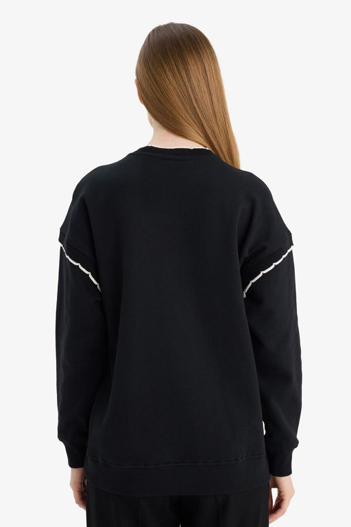 %100 Pamuk Regular F_t Sweatshirt Tunik - Defacto фото 6