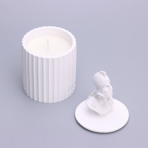 Ароматическая свеча в подсвечнике «Бог Арес», цветущая гардения, 13×7 см, соевый воск, 160 г