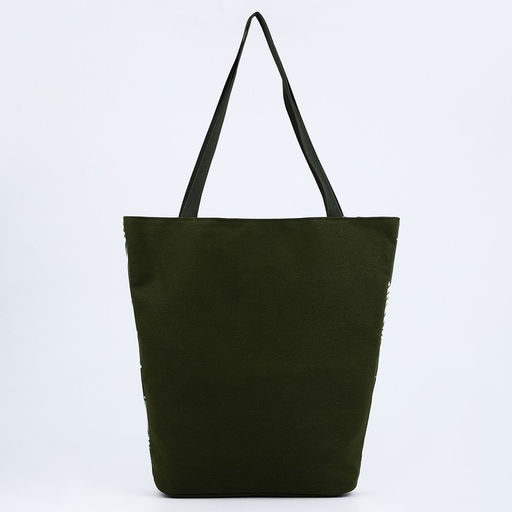 Сумка женская пляжная Тропики, 39х32 см, оливковая - Nazamok фото 6