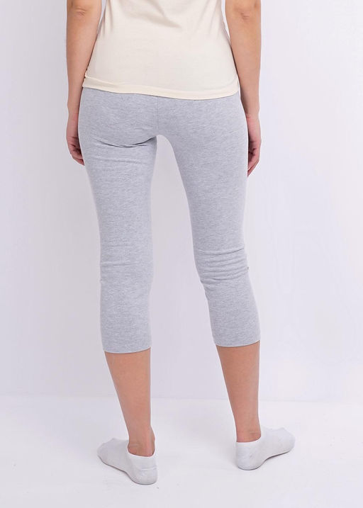 CLE LL001/1у Лосины укороч. жен. (ЧБ база) меланж серый - Clever wear фото 3