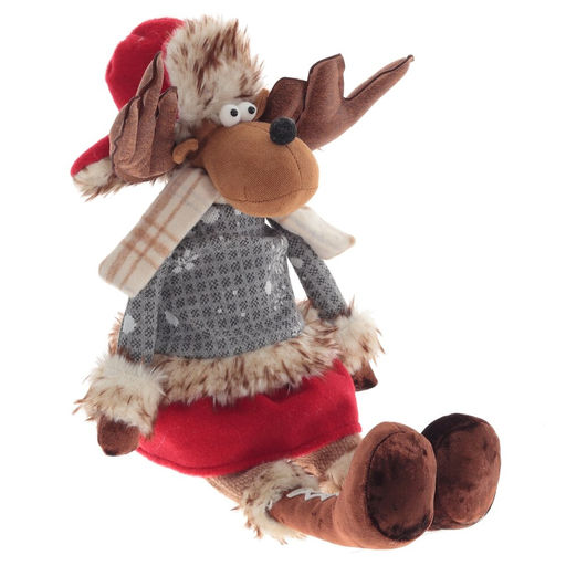 Игрушка набивная "Олень", L37 W20 H58/32 см, 2в.
