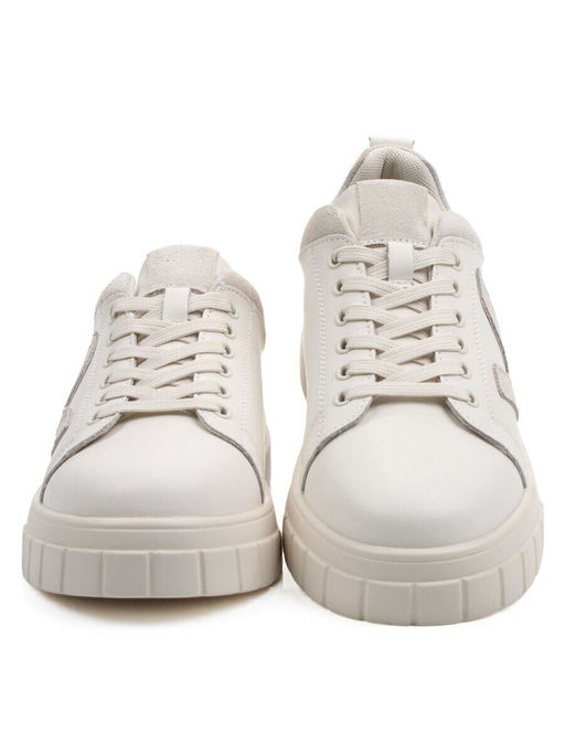 03-YС354-3 LT. BEIGE Полуботинки спортивные женские (натуральная кожа, натуральная замша)