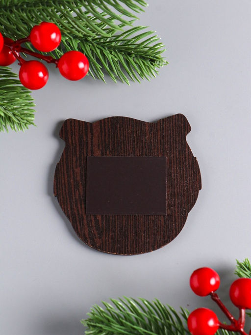 Цена за 3 шт. Магнит на холодильник Новогодняя подкова с конём. Тепла и уюта, 7?7 см - Дарим красиво фото 4